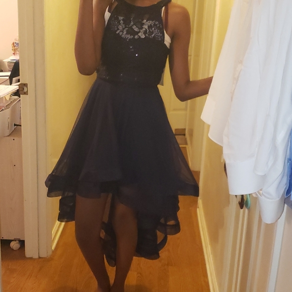 Navy Blue Formal Dress - Picture 6 of 6